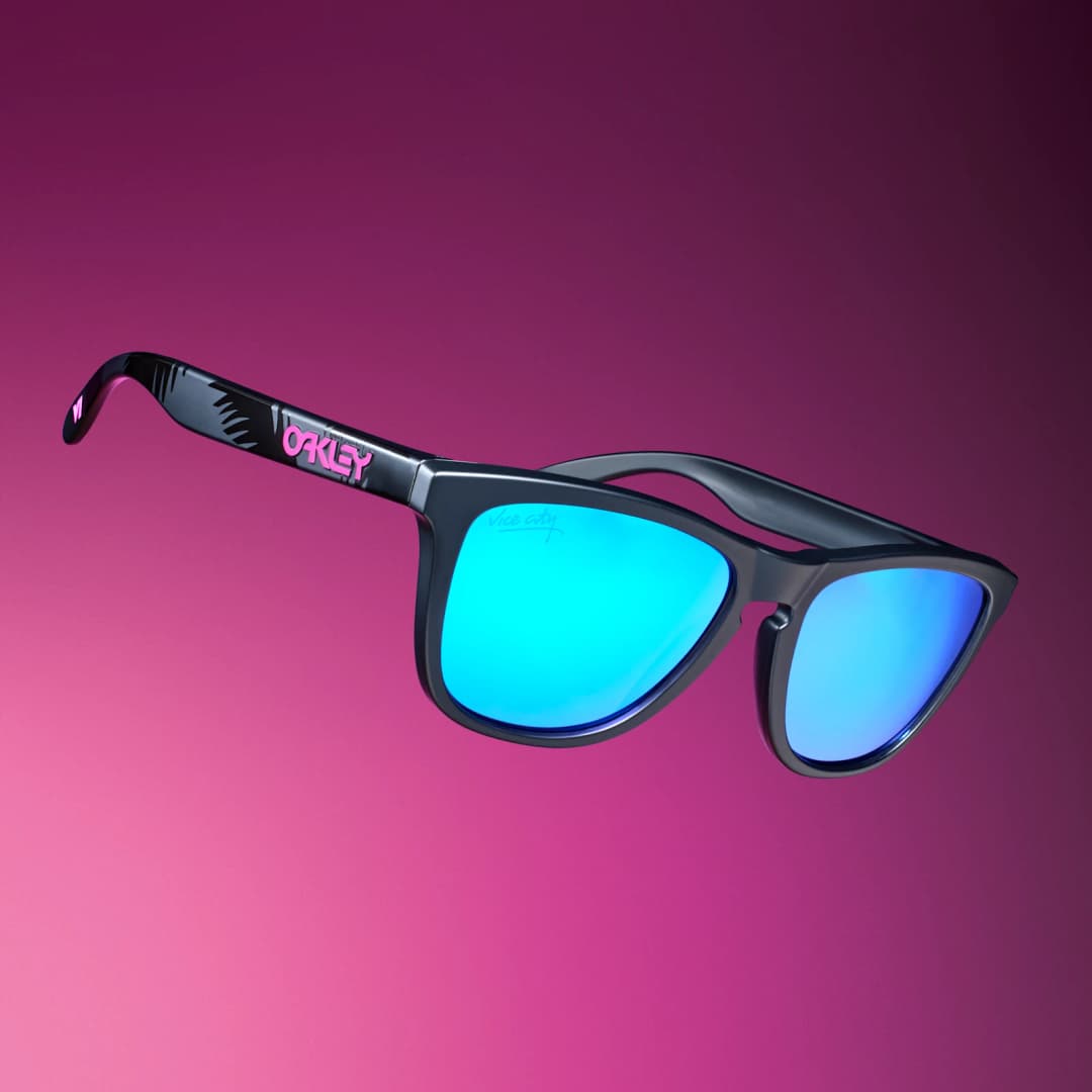 Matte black GTA VI Oakley Frogskins sunglasses