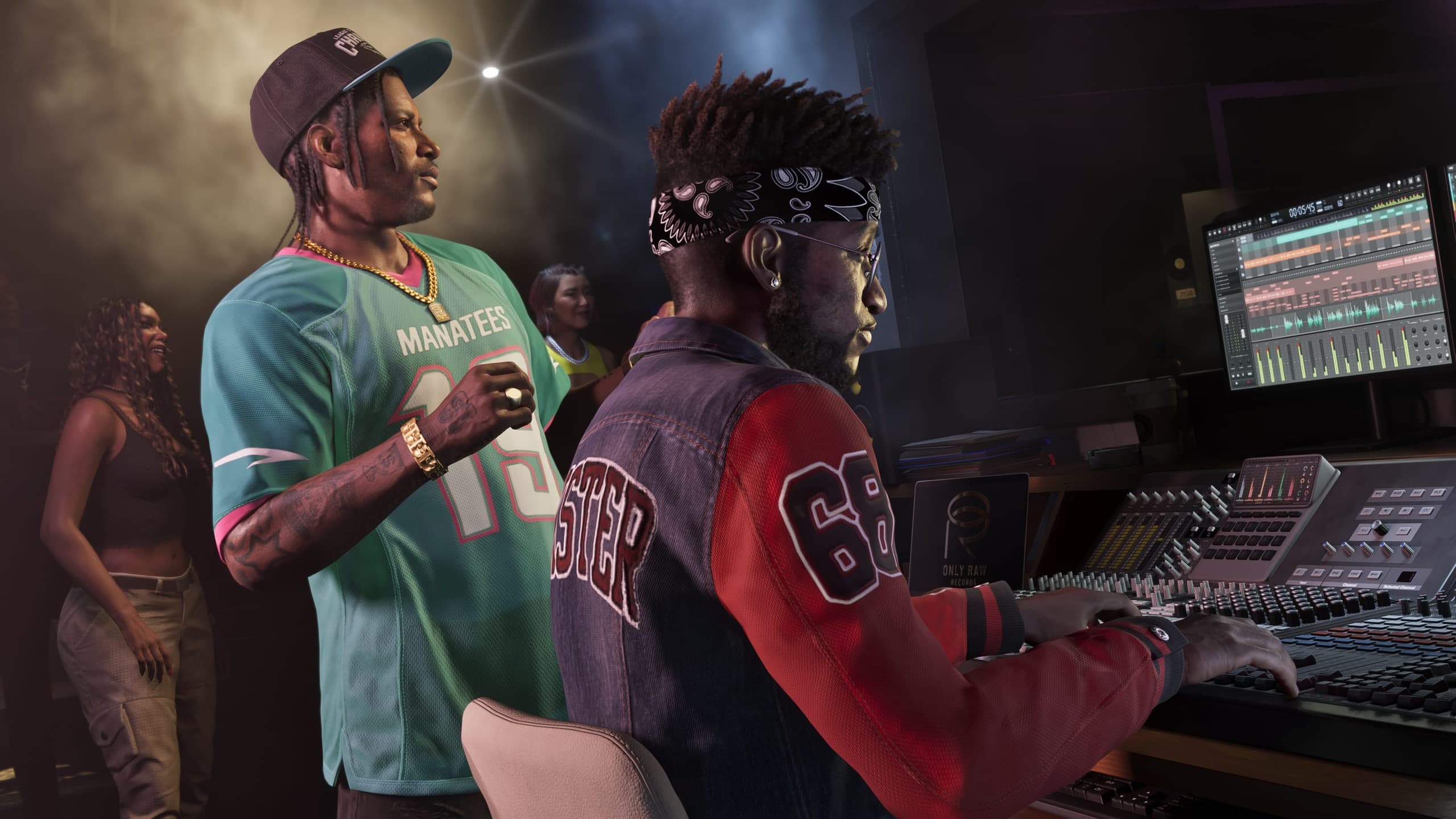 Official Rockstar GTA VI image of a recording studio associated with Dre’Quan Priest